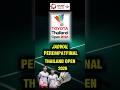 JADWAL PEREMPATFINAL BADMINTON THAILAND OPEN 2026 #thailandopen #badminton #bulutangkis #bwf #shorts