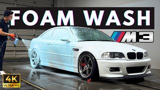 Cleanest Bmw E46 M3 Relaxing Foam Wash In 4K - Satisfying Amsr