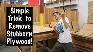 How to Remove Plywood Easier (with nails)