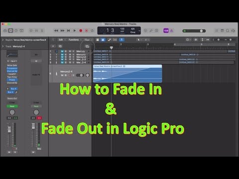 Fade in or Fade out Audio or Vocals | Crossfade Audio Clips in Logic Pro X | Logic Pro Tutorial