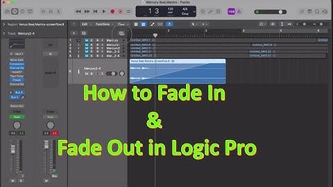 Fade in or Fade out Audio or Vocals | Crossfade Audio Clips in Logic Pro X | Logic Pro Tutorial