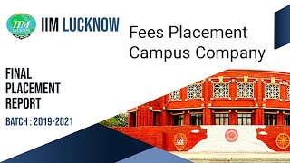 Iim Lucknow  Fees Placement Cdanus Life Eligibility Selection Procedure iiml placement mba