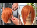 Dry Hair Cutting Techniques | How To Cut Hair With Scissors | Layered Bob Tutorial