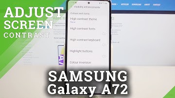 How to Activate High Contrast Text in SAMSUNG Galaxy A72 – Customize Text Contrast