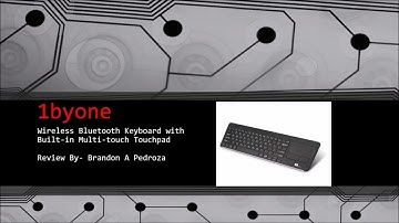 1byone Wireless Bluetooth Keyboard with Built-in Multi-touch Touchpad