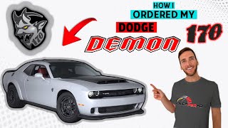 Here's How I Ordered My Dodge Demon 170