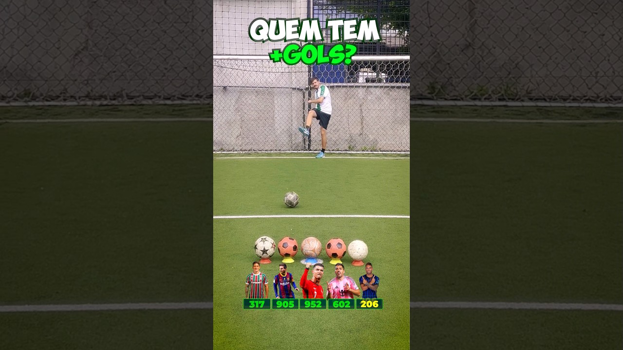 ⚽️ QUEM CONSEGUE MAIS GOLS? #shorts #futebol #futebol