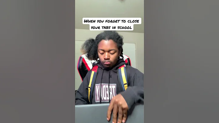 When you forget to close tabs on your laptop in school