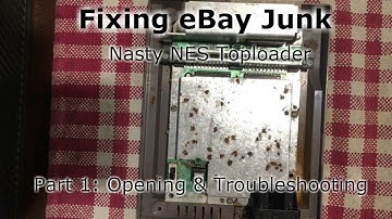 Fixing eBay Junk - Nasty NES-101 Toploader Grey Screen - Part 1