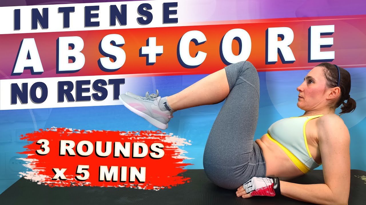 15 min ABS + CORE workout | 3 LAPS | INTENSE | No rest | Home Workout ...