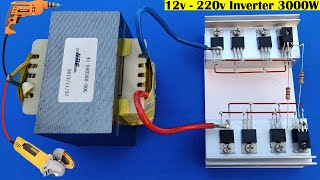 How to Make Simple Inverter 3000W , Sine Wave Modified , 8 Transistor