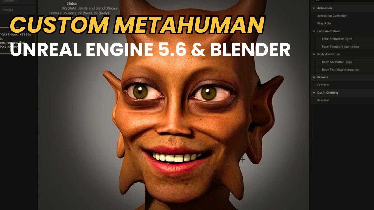 Create Custom Metahumans With Unreal Engine 5.6 And Blender