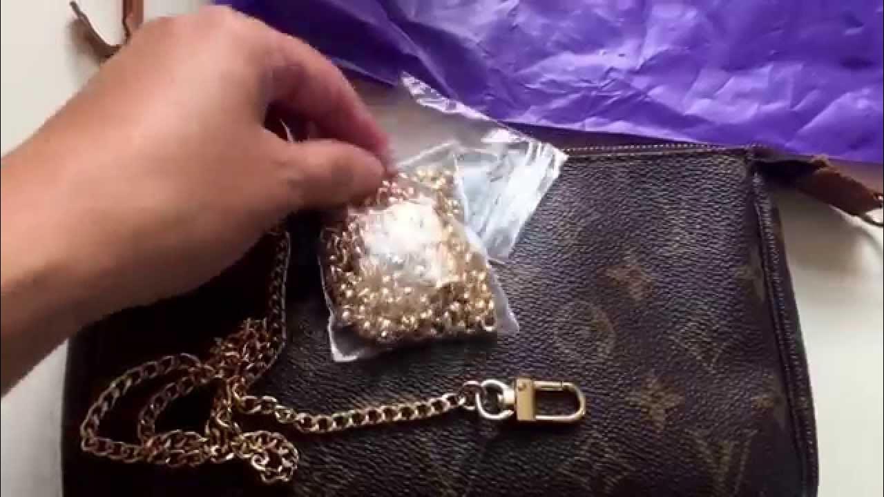 louis vuitton pochette with chain