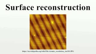 Surface reconstruction