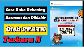 Cara buka Rekening Yang Di Blokir PPATK || Tunggu 5 Sampai 10 Hari Kerja