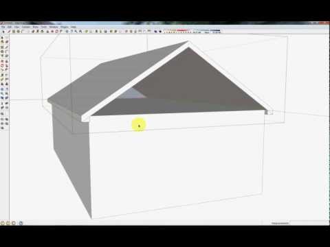 Como modelar um telhado com um passo fixo no Sketchup