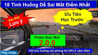 Các Tình Huống Sai Nhiều Nhất Khi Thi Sát Hạch Mô Phỏng 2.0.0 Năm 2024 - Cần Lưu ý/Thầy Chiến