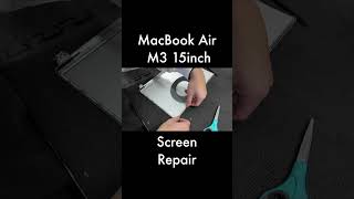 MacBook Air M3 Cracked Screen | LCD Panel Only Repair #MacBookAirM3 #A3114 #ScreenRepair