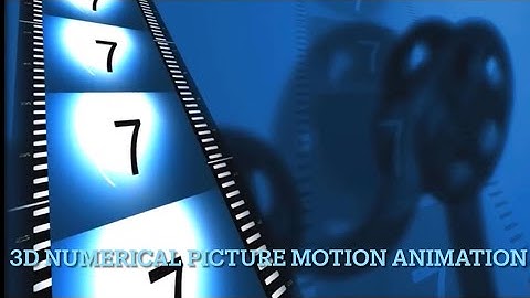 Royalty free 3Dnumerical picture motion animation background(Free numbers motion footage 4K)reelVlog