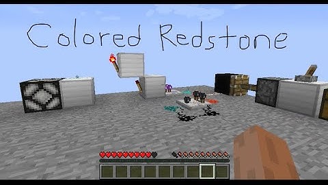 Minecraft 1.12.2 Colored Redstone Mod