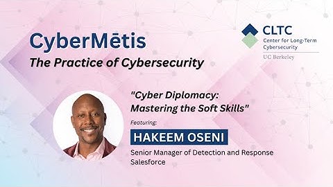 Hakeem Oseni, "Cyber Diplomacy: Mastering the Soft Skills"