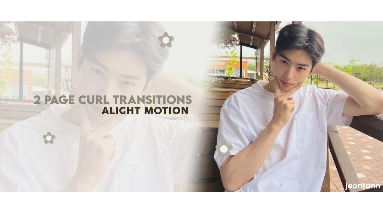 𓂃 ⊹ 2 page curl transitions – alight motion