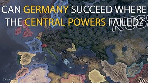 HOI4 Timelapse - What if Germany controlled all of the Central Powers in WW1?