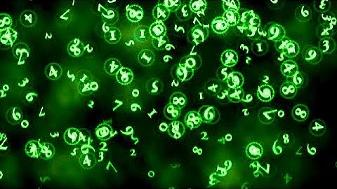 Random number rain animated background video , Copyright FREE video , falling digits mathematical