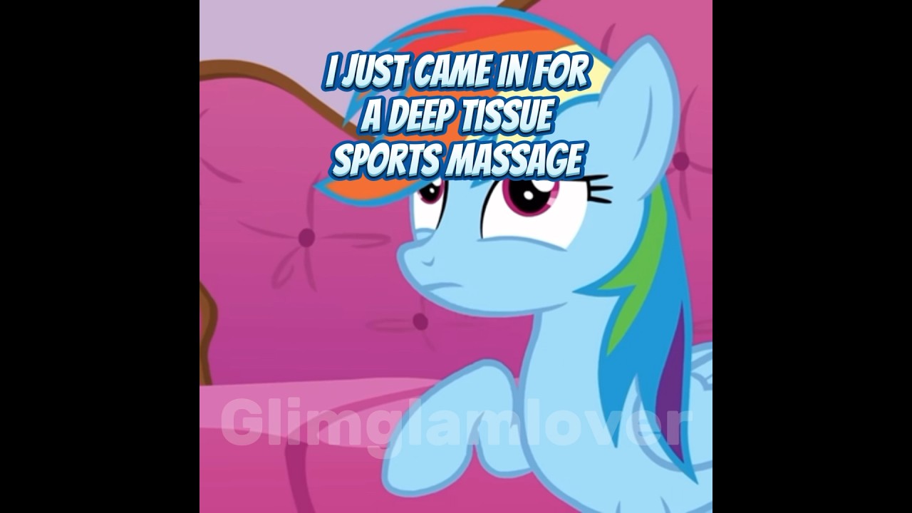 Rainbow dash at the spa 