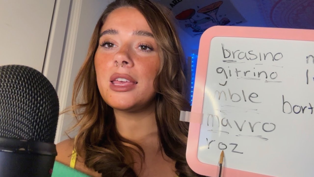 ASMR / Greek Lesson / Learn colours, numbers and phrases😋