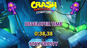 Crash 4 Developer Times: Stay Frosty In 0:38.38