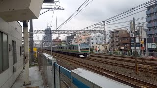 E233系3000番台ヤマU‐234編成 上野東京ライン高崎線直通籠原行き 東神奈川駅通過