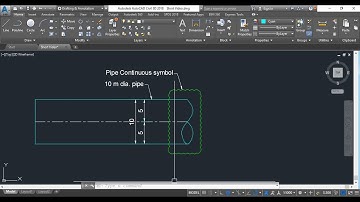 How to draw pipe continue Symbol