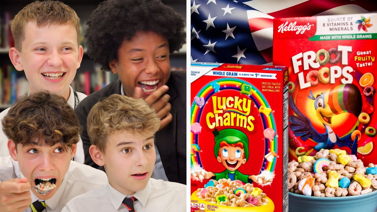 British Highschoolers try American Cereal for the first time! YouTube