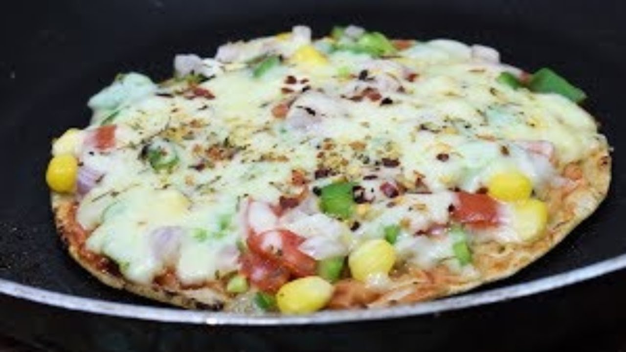 रोटी से पिज़्ज़ा-Leftover Roti Pizza-Bachi Hui Roti Ka Pizza-How to ...