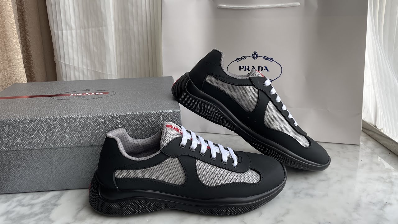 Prada America's Cup Soft Rubber and Bike Fabric Sneakers Review 