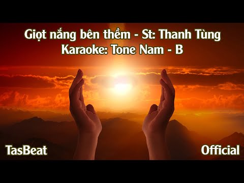 Karaoke Giọt Nắng Bên Thềm - Tone Nam | TAS BEAT