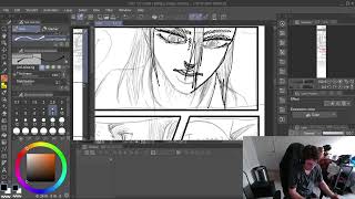 drawing chapter 6 of my webcomic