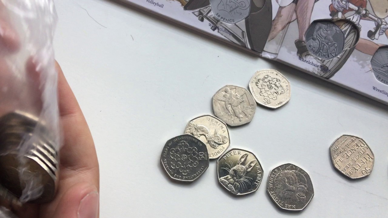 FILLING A 50P OLYMPIC  ALBUM #1 - GREAT START!!! - £250 IN 50P COINS Part1 - UkCoinHUNT