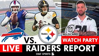 Bills vs. Steelers Live Stream, NFL Playoffs, AFC Wild Card FREE CBS Watch Party, Raiders Report