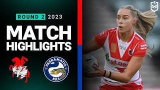 NRLW 2023 | St George Illawarra Dragons v Parramatta Eels | Match Highlights