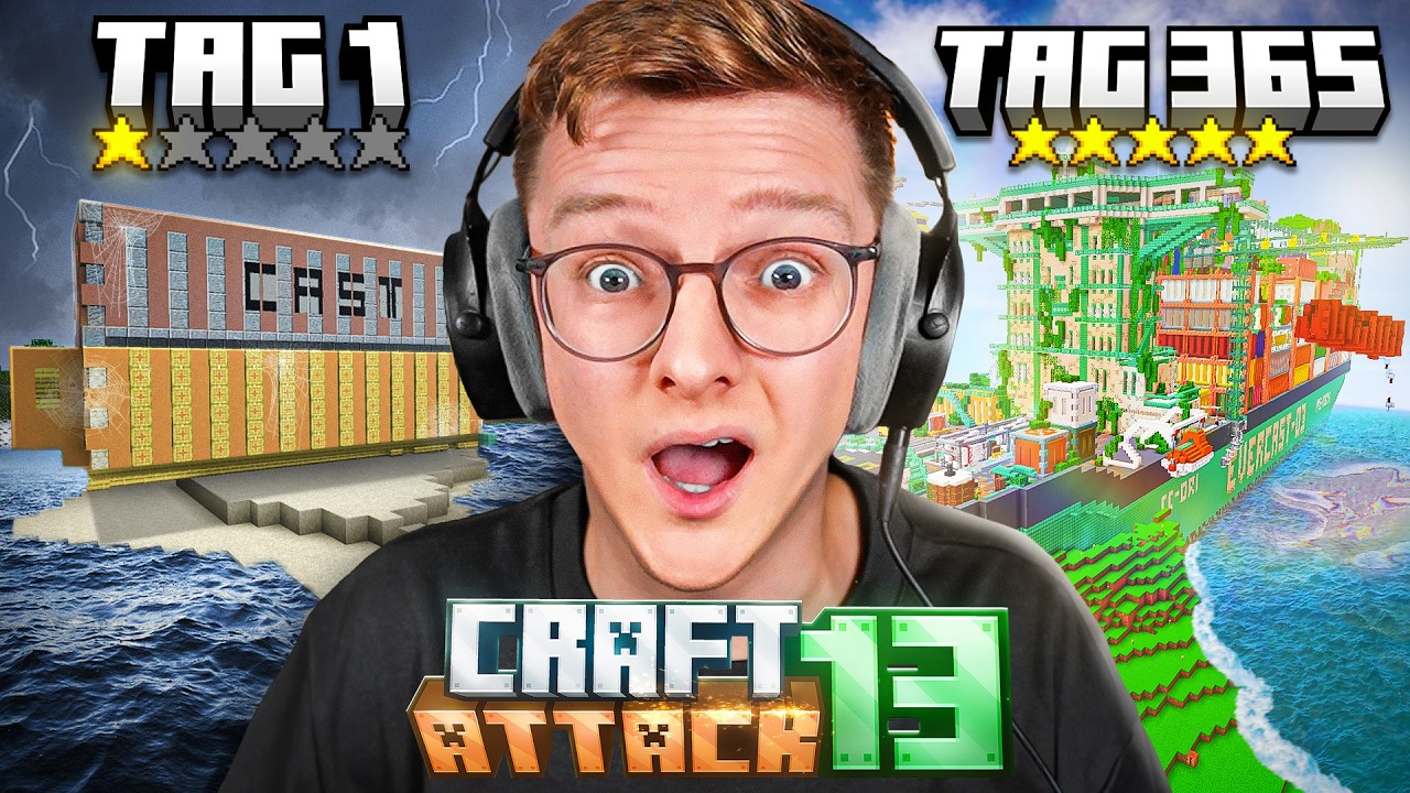 DAS HABEN 100 YOUTUBER IN EINEM JAHR GEBAUT! 🤯 XXL CRAFTATTACK 13 TOUR!