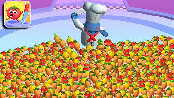 Fruit Rush 🍇🍎🍍 Pro Max Level - All Levels Gameplay (iOS & Android) Walkthrough Part 135