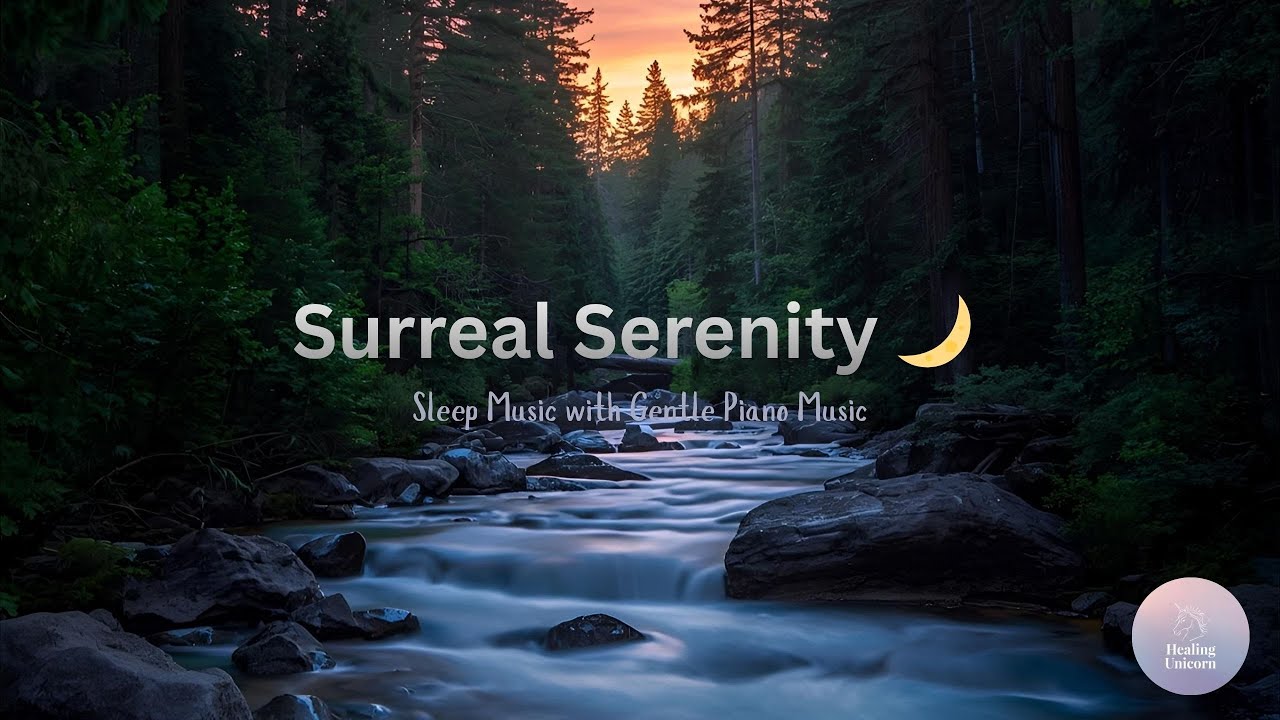 Deep Sleep Music: Calm Piano & Water Flowing Sounds for Insomnia Relief ...