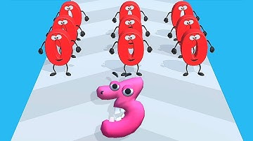 Merge Alphabet Number Run vs  Number Run Merge 3D Math Game Max Battles