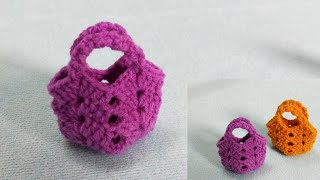 Crochet mini Basket ? / क्रोशिया से बुनये बास्केट / Hindi
