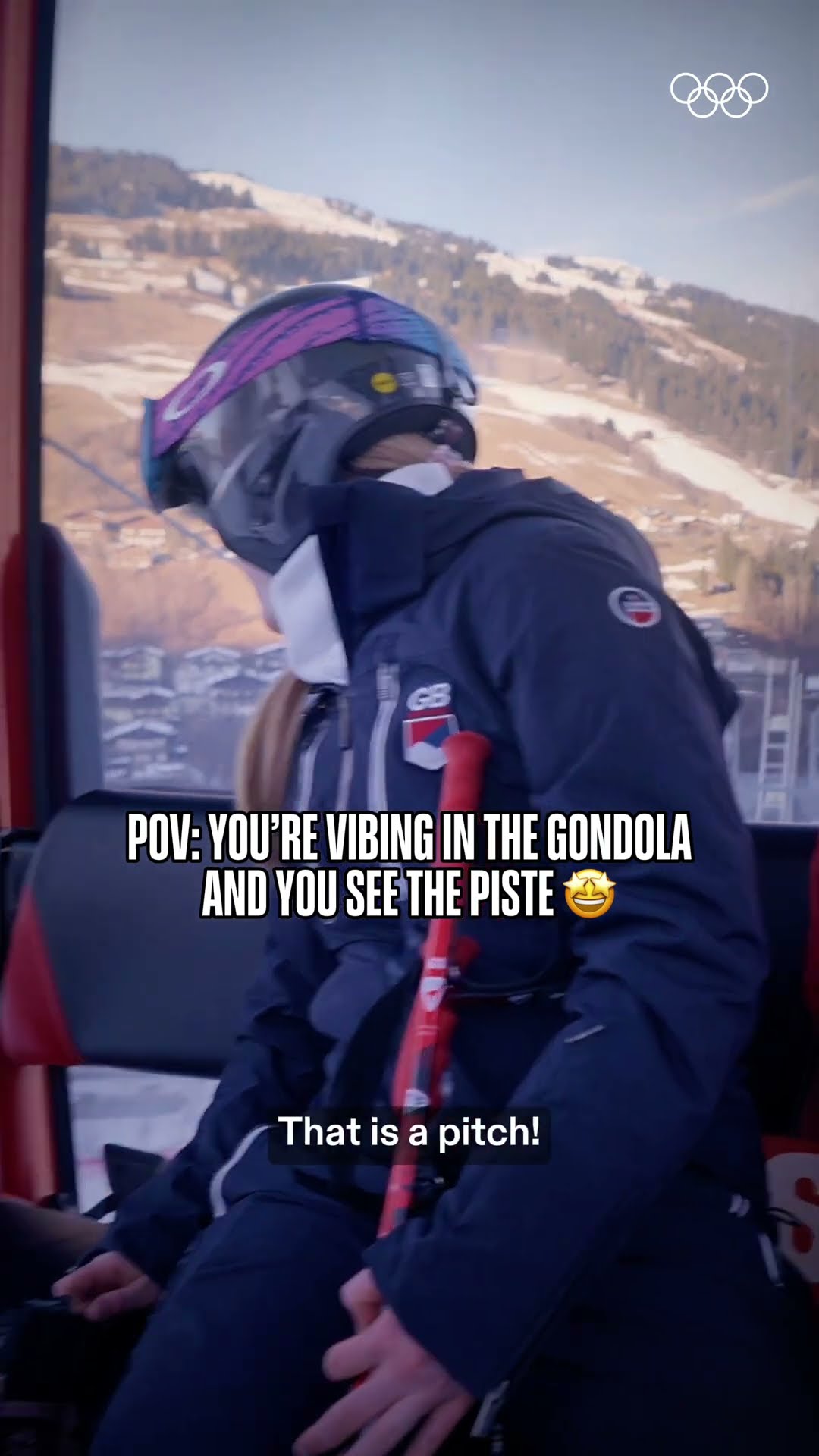 WOW! Look at that piste! ?