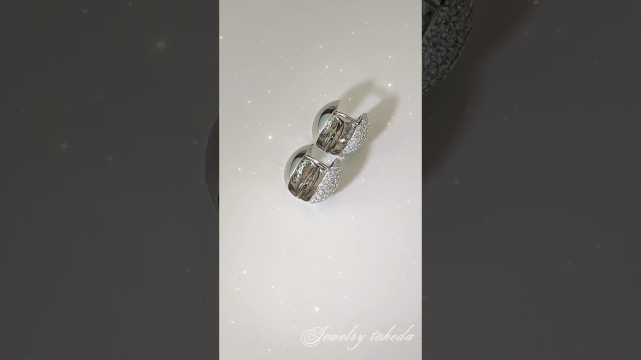 ドームパヴェフープピアス H20804-5 #shorts - YouTube