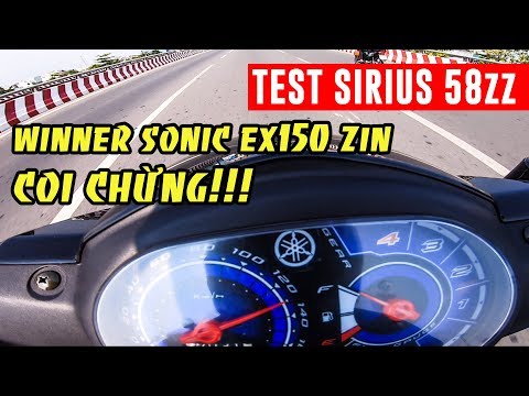 Video Sirius FI 58zz đi phố | Sonic Winner Ex150 zin coi... - youtube