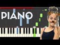Malu Trevejo Luna Llena Piano Midi tutorial Sheet app Cover Karaoke